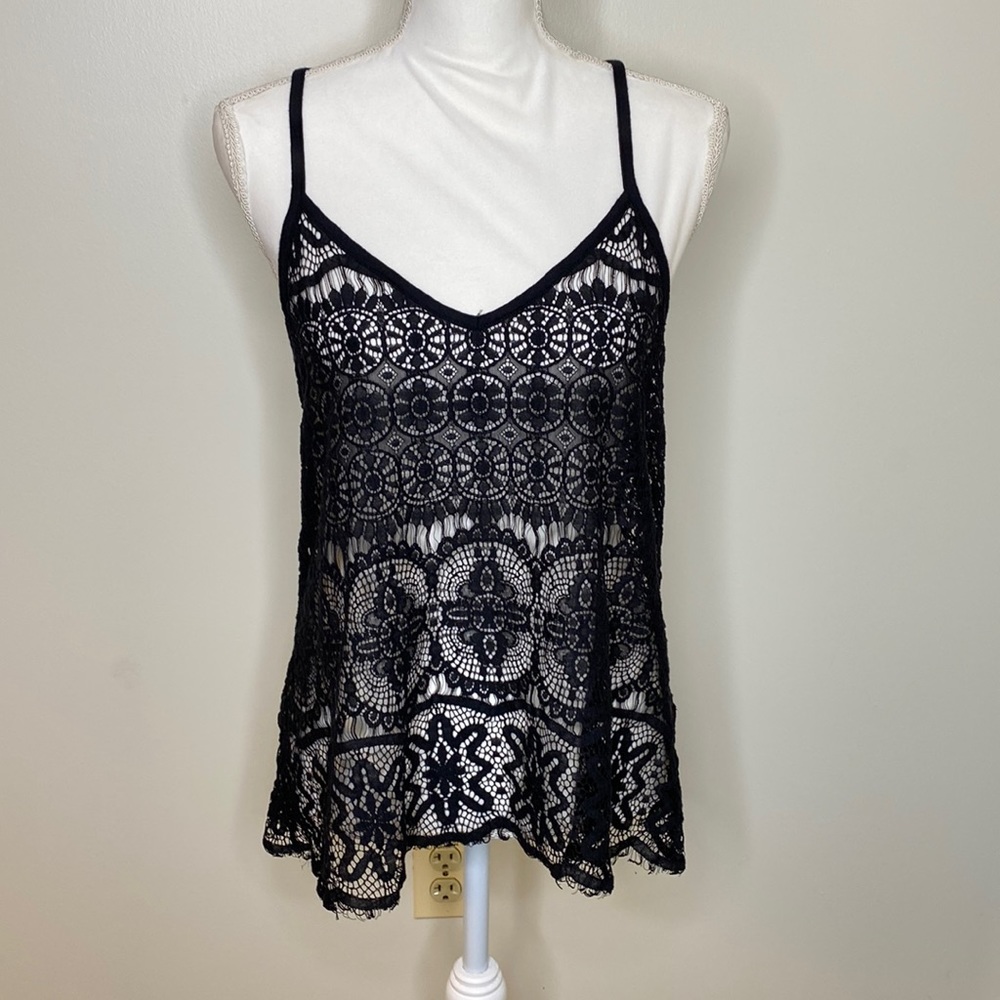 Express Black Lace Tank Top